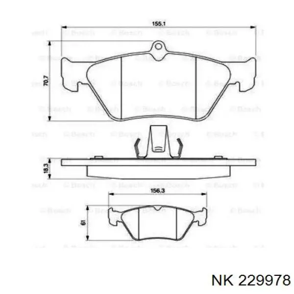 Колодки NK 229978 цена, от 19.02 USD