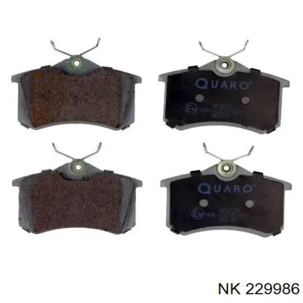Купить 229986 NK Колодки тормозные задние, дисковые