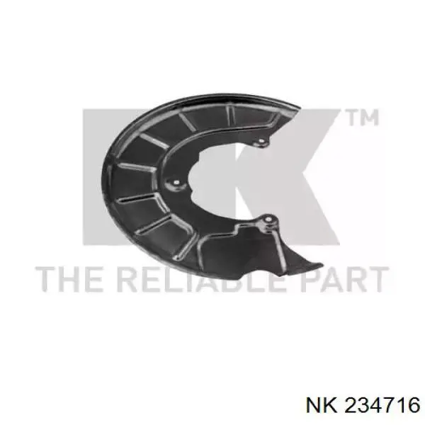 234716 NK proteção do freio de disco dianteiro esquerdo