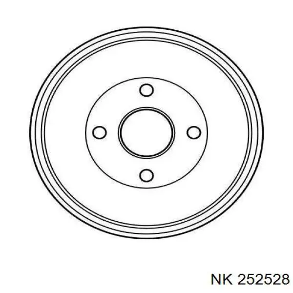 Тормозной барабан 252528 NK