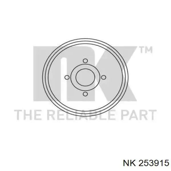 Тормозной барабан 253915 NK