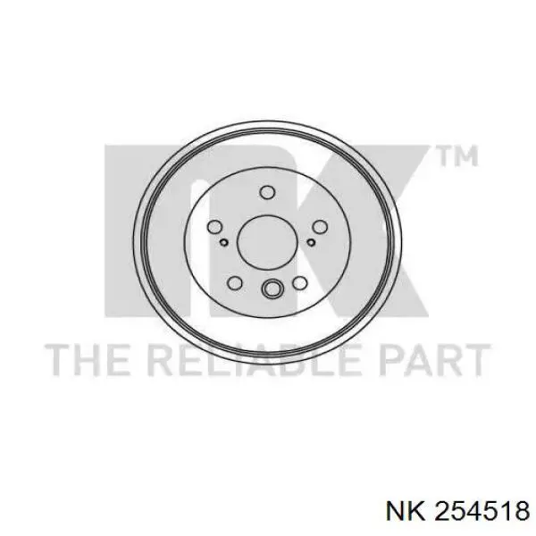 Тормозной барабан 254518 NK