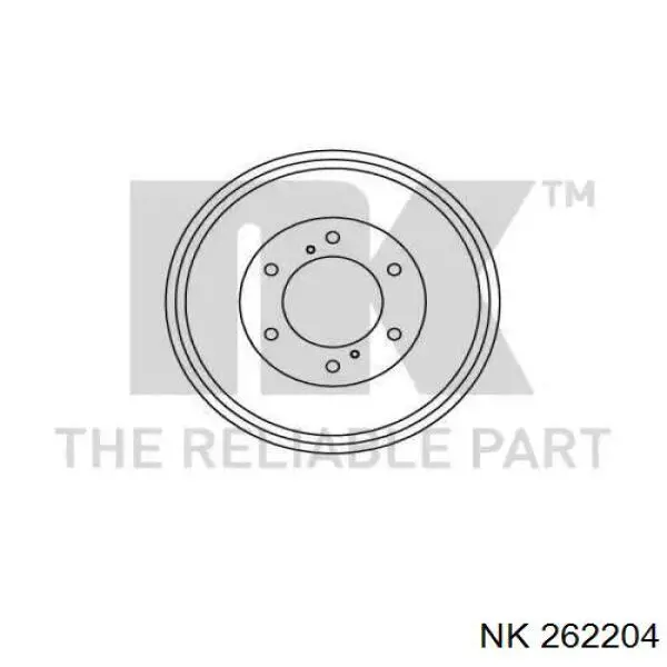 Тормозной барабан 262204 NK