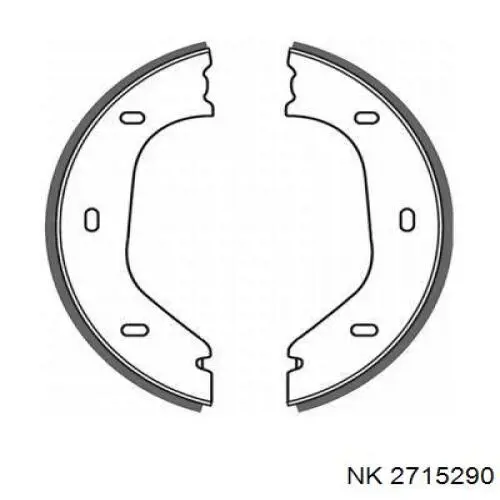 Тормоза рабочие задние ножные и тормозные барабаны NK 2715290 цена, от 21.82 USD