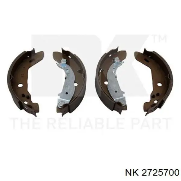 Задние барабанные колодки 2725700 NK