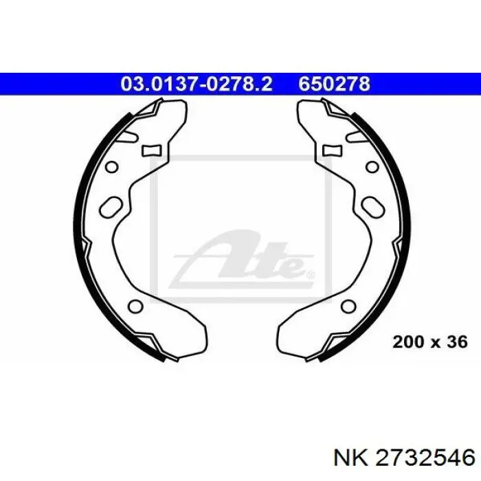 Тормоза рабочие задние ножные и тормозные барабаны NK 2732546 цена, от 13.78 USD