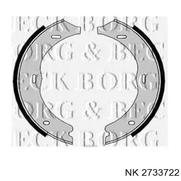 2733722 NK Тормозные колодки ручника