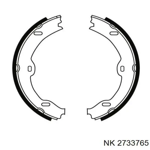 Тормозные колодки стояночного тормоза NK 2733765 цена, от 29.63 USD