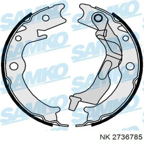 Тормозные колодки стояночного тормоза NK 2736785 цена, от 21.08 USD
