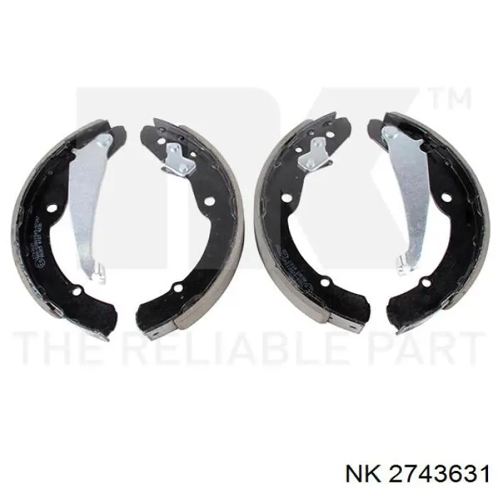 Тормоза рабочие задние ножные и тормозные барабаны NK 2743631 цена, от 27.05 USD