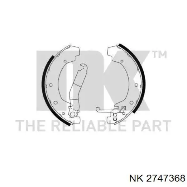 Задние барабанные колодки 2747368 NK