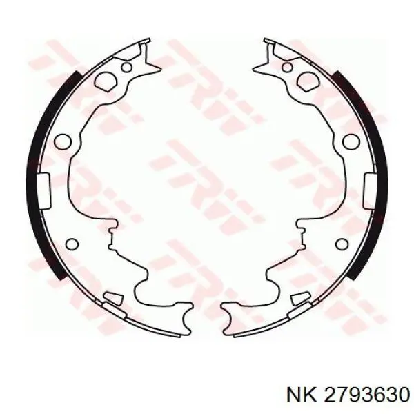 Купить 2793630 NK Задние барабанные тормозные колодки