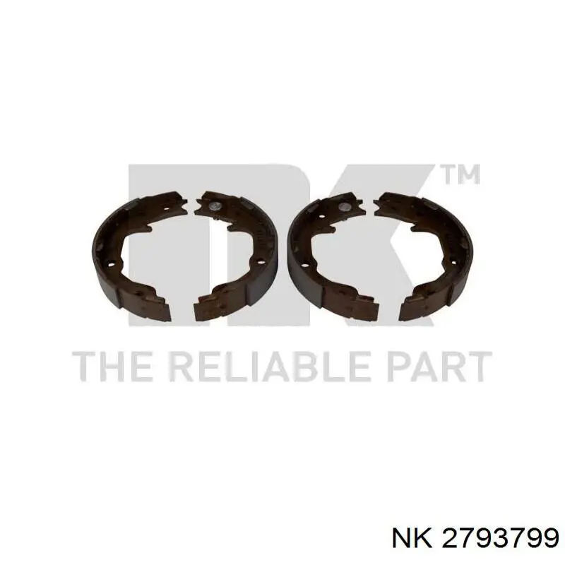 2793799 NK колодки ручника (стояночного тормоза)