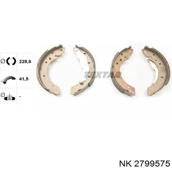 Тормоза рабочие задние ножные и тормозные барабаны NK 2799575 цена, от 18.72 USD