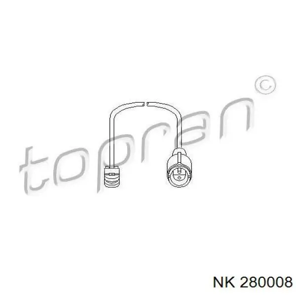 Датчик износа тормозных колодок задний 280008 NK