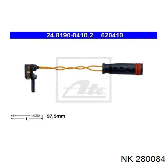 Датчик износа тормозных колодок, задний NK 280084 цена, от 2.22 USD