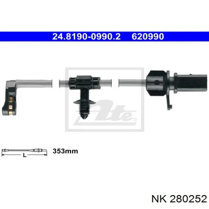 Датчик износа тормозных колодок, задний Remsa 001167 цена, от 3.79 USD