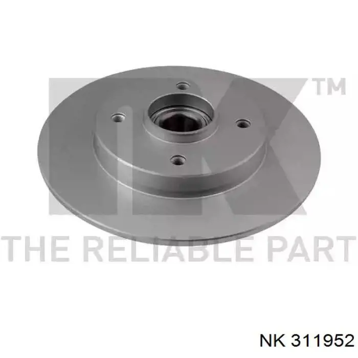 311952 NK диск тормозной задний