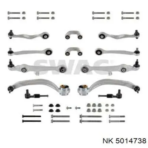 Комплект рычагов передней подвески 5014738 NK