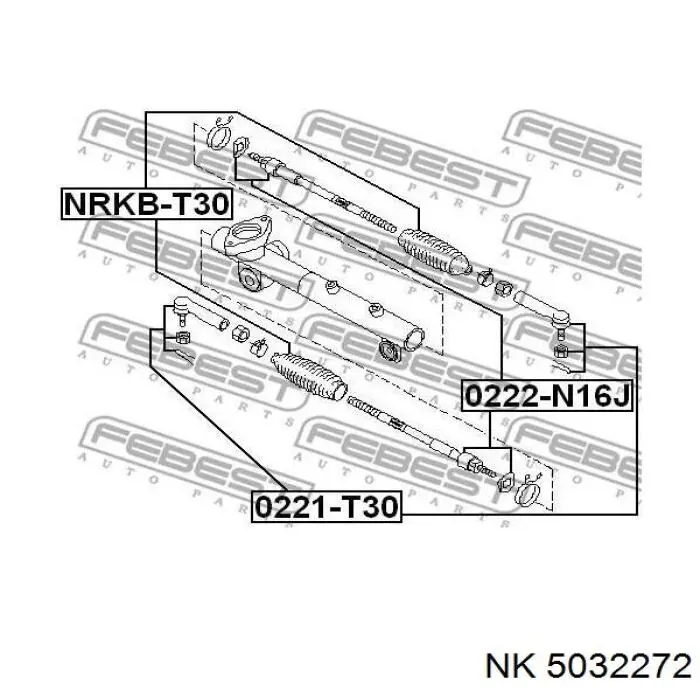 Купить 5032272 NK Рулевая тяга