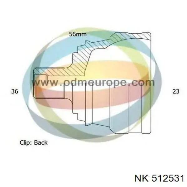 Граната колесная NK 512531 цена, от 32.05 USD