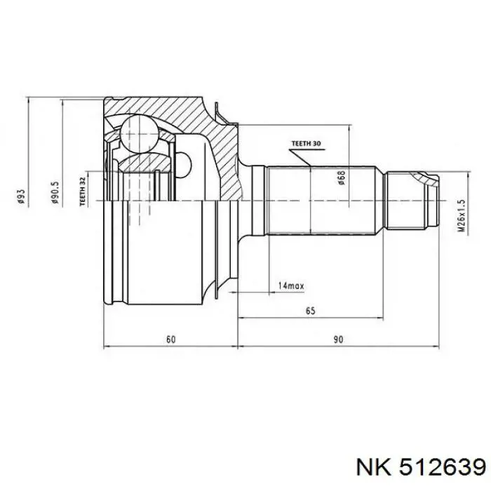 Купить 512639 NK Внешняя граната