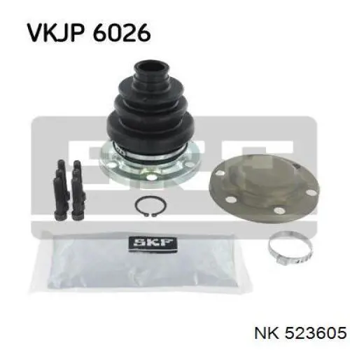Пыльник шарнира угловых скоростей внутренний передний NK 523605 цена, от 8.96 USD