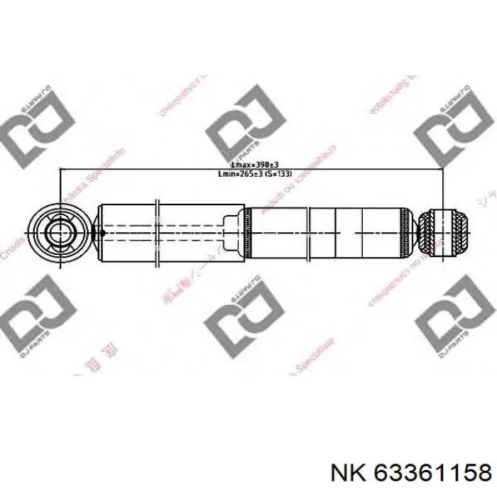 Амортизатор задний 63361158 NK