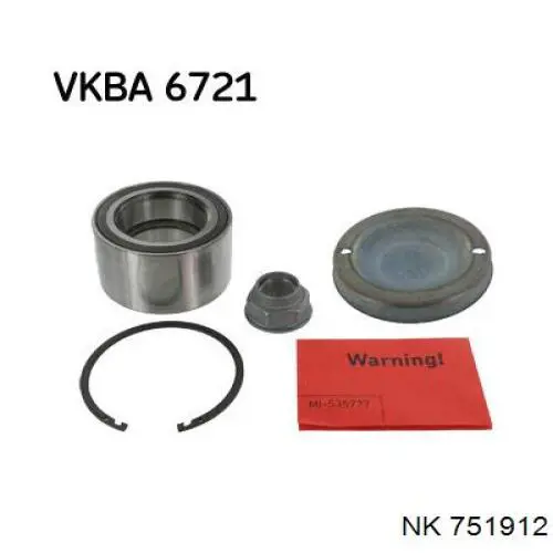 Купить 751912 NK Подшипник передней ступицы