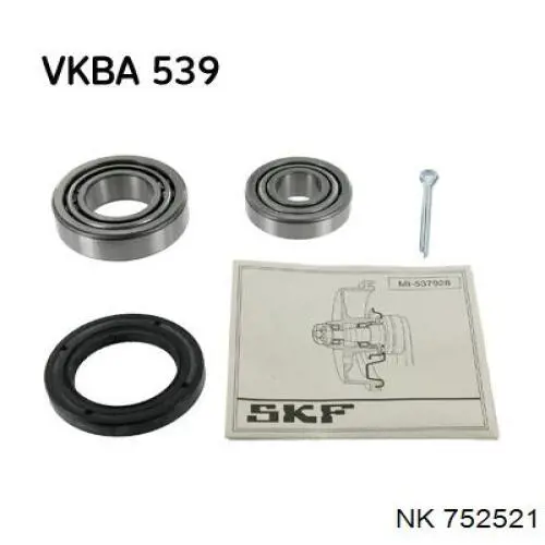 Комплект подшипника ступицы колеса NK 752521 цена, от 10.77 USD