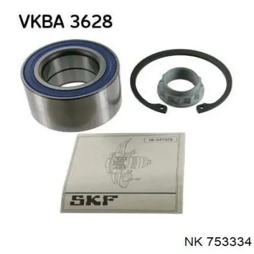 Купить 753334 NK Подшипник задней ступицы
