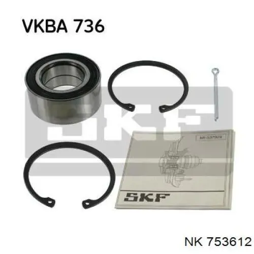 Купить 753612 NK Подшипник передней ступицы