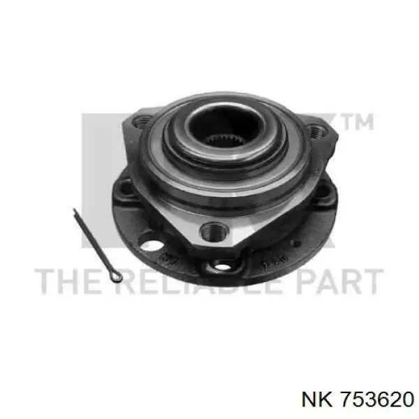 Cubo de rueda delantero 753620 NK