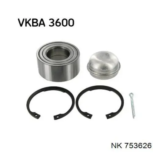 Комплект подшипника ступицы колеса NK 753626 цена, от 15.20 USD