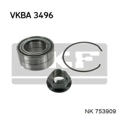Комплект подшипника ступицы колеса NK 753909 цена, от 13.41 USD