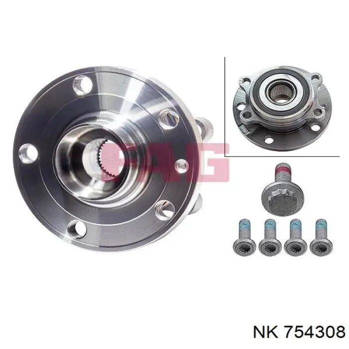 Купить 754308 NK Ступица переднего колеса