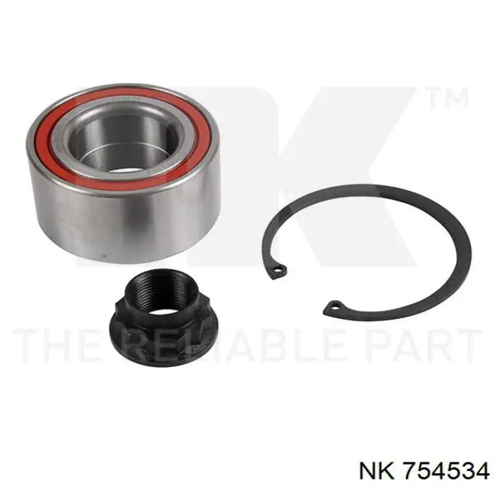 Cojinete de rueda delantero 754534 NK