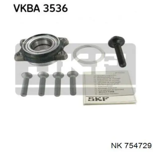 Подшипник ступицы передней/задней 754729 NK