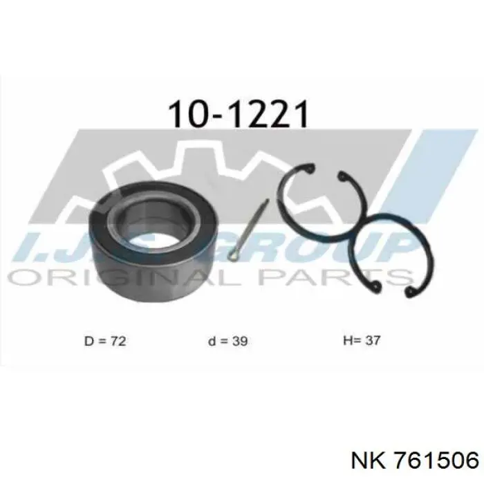 Купить 761506 NK Подшипник задней ступицы