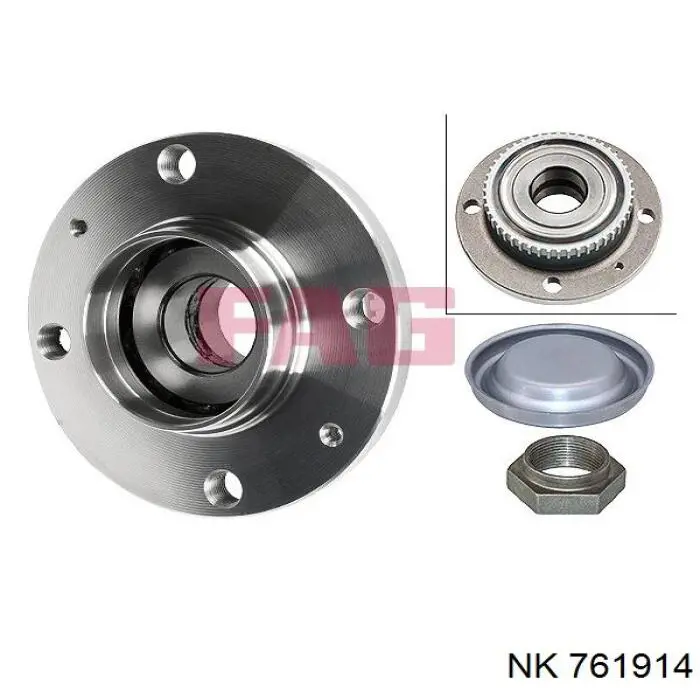 Купить 761914 NK Задняя шпиндель