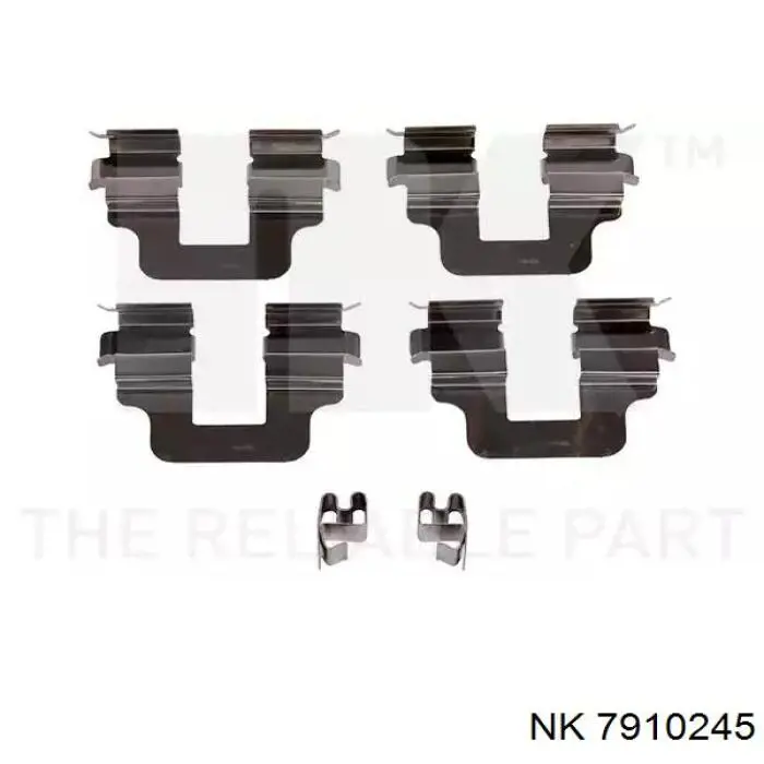 7910245 NK комплект пружинок крепления дисковых колодок задних