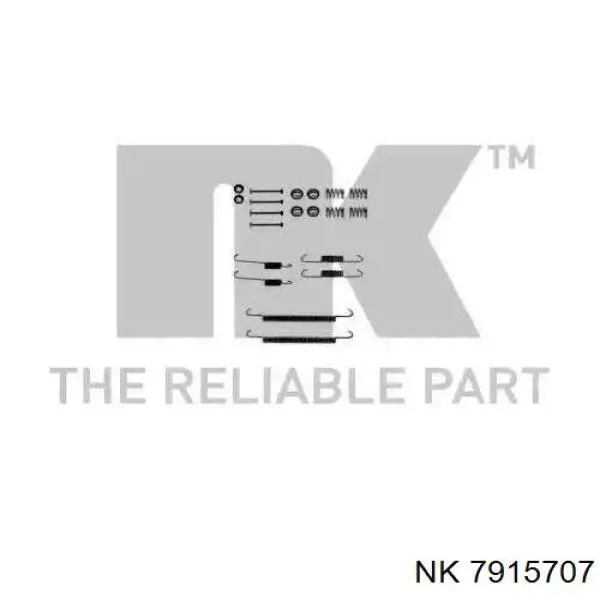 Ремкомплект тормозных колодок NK 7915707