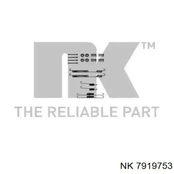 Ремкомплект тормозных колодок NK 7919753