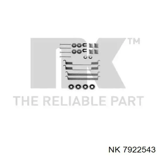 1050543 Quick Brake Комплект монтажный задних барабанных колодок