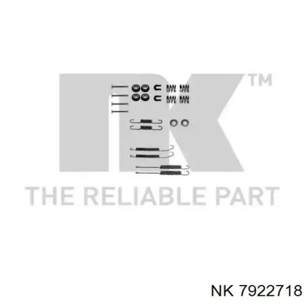 Ремкомплект тормозных колодок 7922718 NK