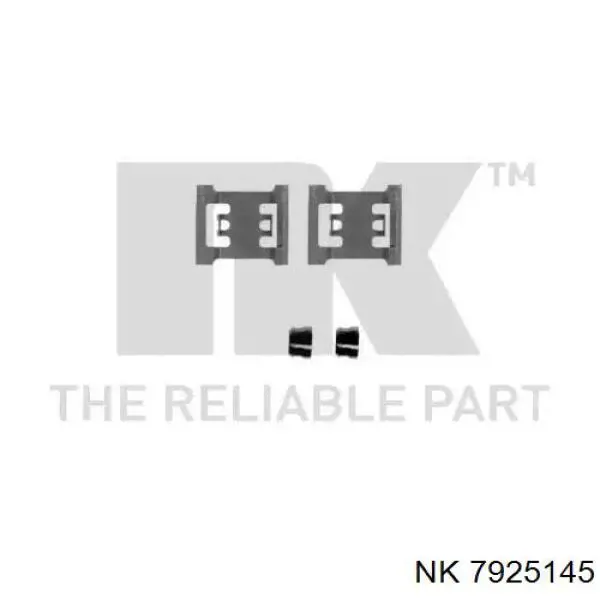 Комплект пружинок крепления дисковых колодок передних 7925145 NK