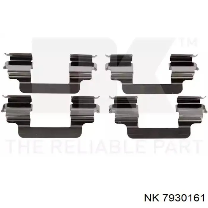 Комплект пружинок крепления передних дисковых колодок Power Stop H475K