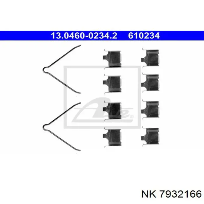 Пластина противоскрипная крепления тормозной колодки задней NK 7932166 цена, от 6.26 USD
