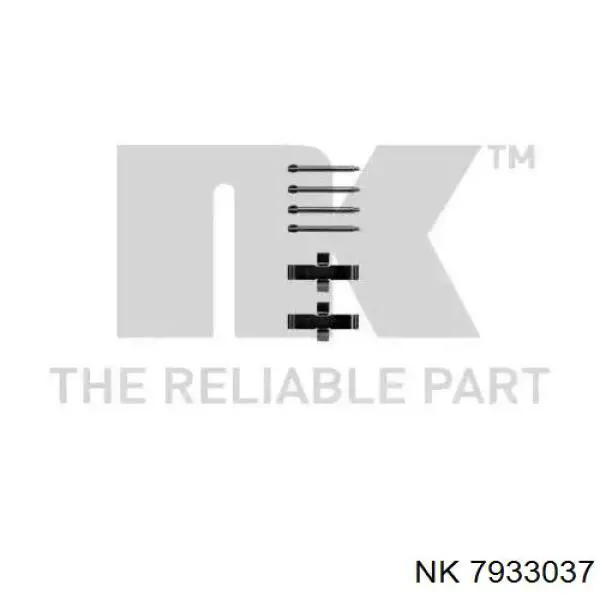 Ремкомплект тормозных колодок NK 7933037