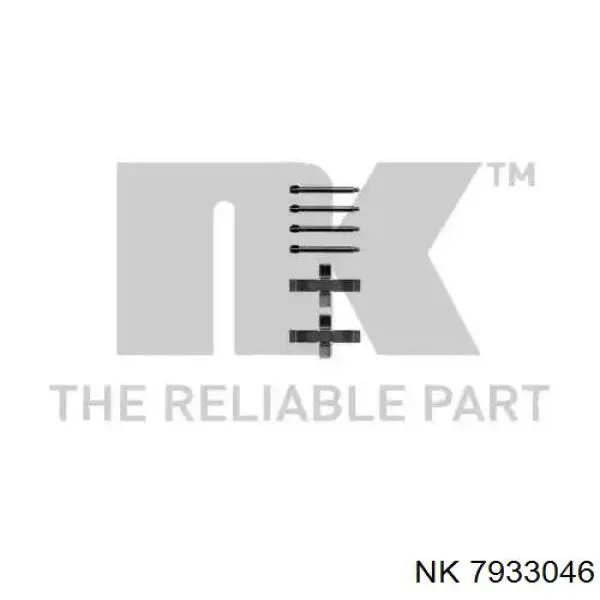 Ремкомплект тормозных колодок NK 7933046